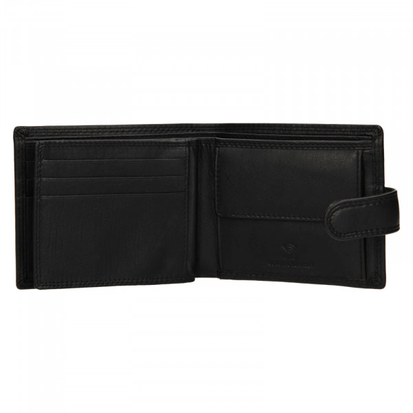 Pánská kožená peněženka SendiDesign Trejb - černá
