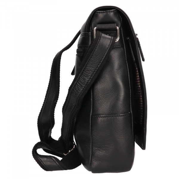 Pánská kožená taška přes rameno Lagen Arizona - černá