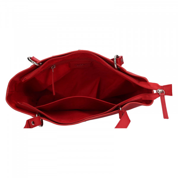 Dámská kožená kabelka Lagen Lidda - červená