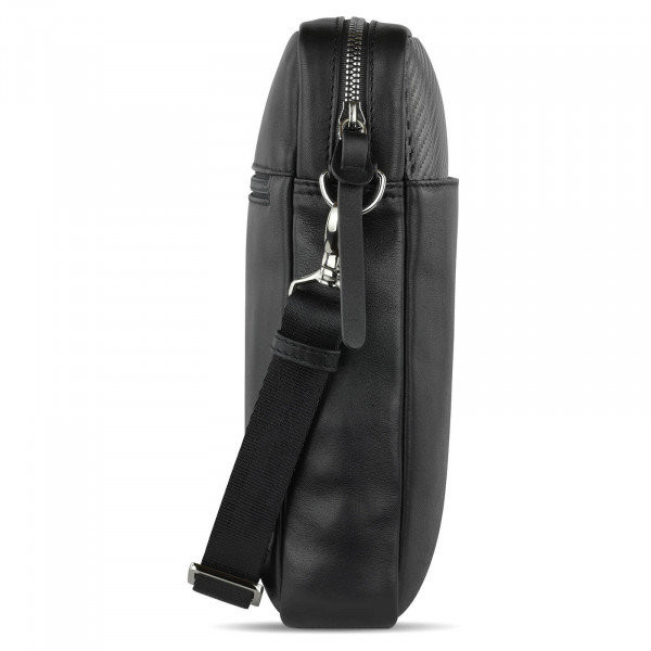 Pánská kožená taška přes rameno Bugatti Benny - černá