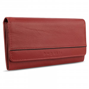 Dámská kožená peněženka Bugatti Siala - červená
