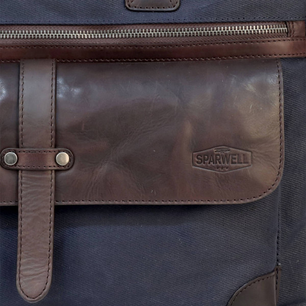Pánská taška na notebook Sparwell Bredly - modro-hnědá