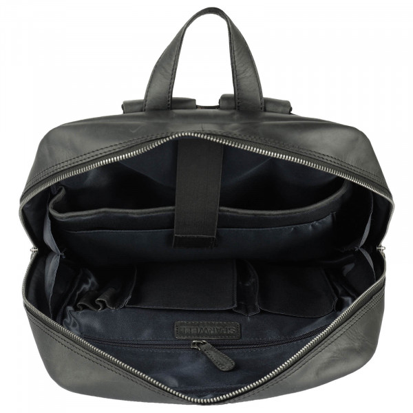 Kožený batoh Sparwell London - černá