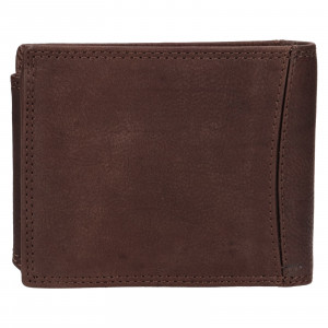 Pánská kožená peněženka SendiDesign Lipse - hnědá