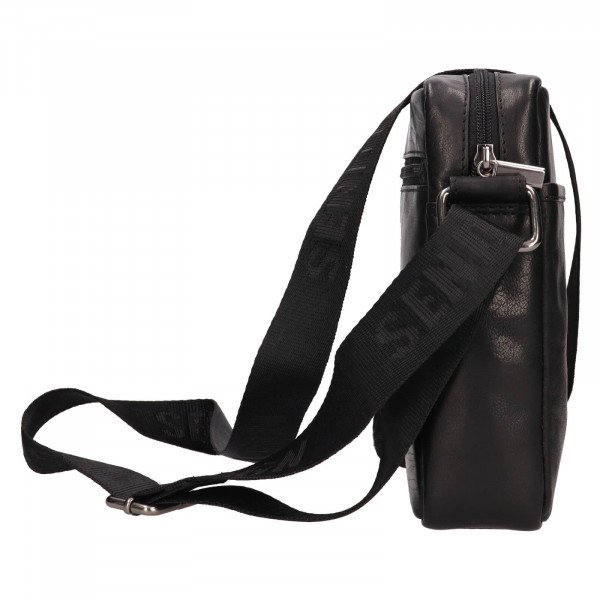 Pánská kožená taška přes rameno SendiDesign Kalte - černá
