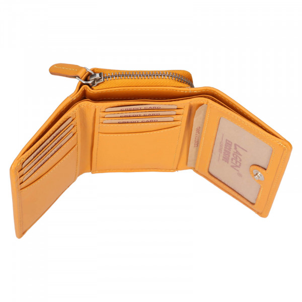 Dámská kožená peněženka Lagen Laura - žlutá