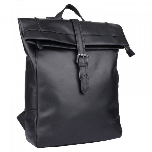 Kožený batoh Sparwell Amterdam - černá