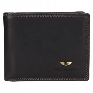 Pánská kožená peněženka Peterson Marek - černá