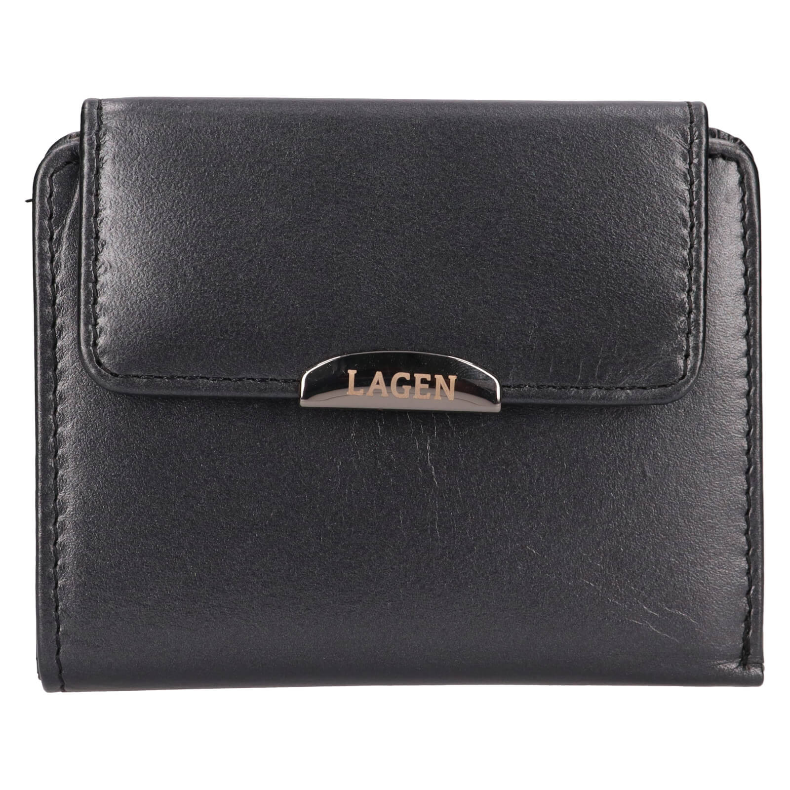 Malá dámská kožená peněženka Lagen Jirela - černá