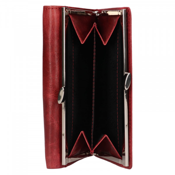 Dámská kožená peněženka Lagen Jarie - červená