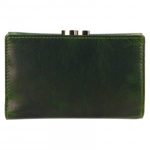Dámská kožená peněženka Lagen Jarie - tmavě zelená