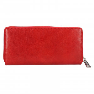 Malá dámská kožená peněženka Lagen Selen - červená