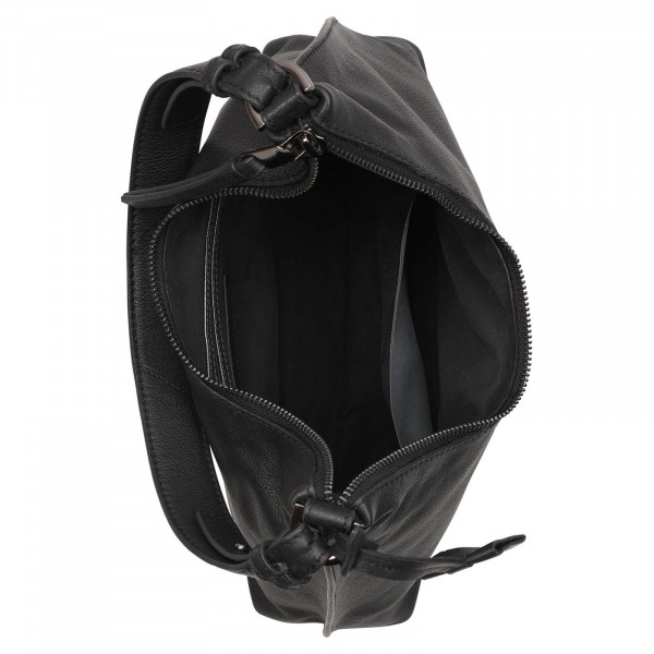 Dámská kožená kabelka přes rameno Burkely Turze - černá