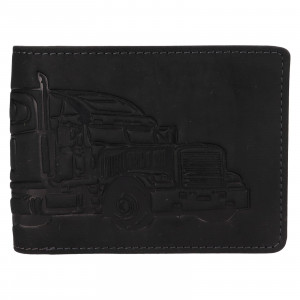 Pánská kožená peněženka Lagen Truck - černá