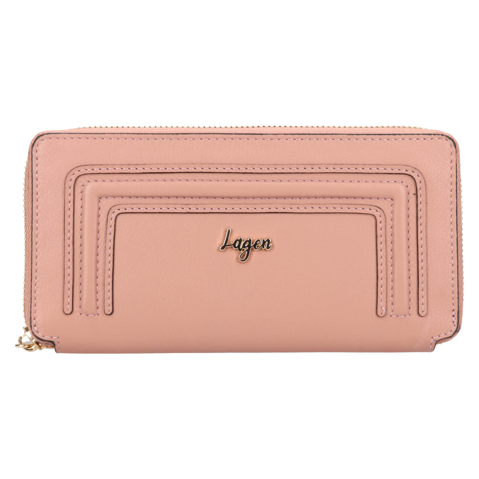 Dámská kožená peněženka Lagen Arzea - růžová