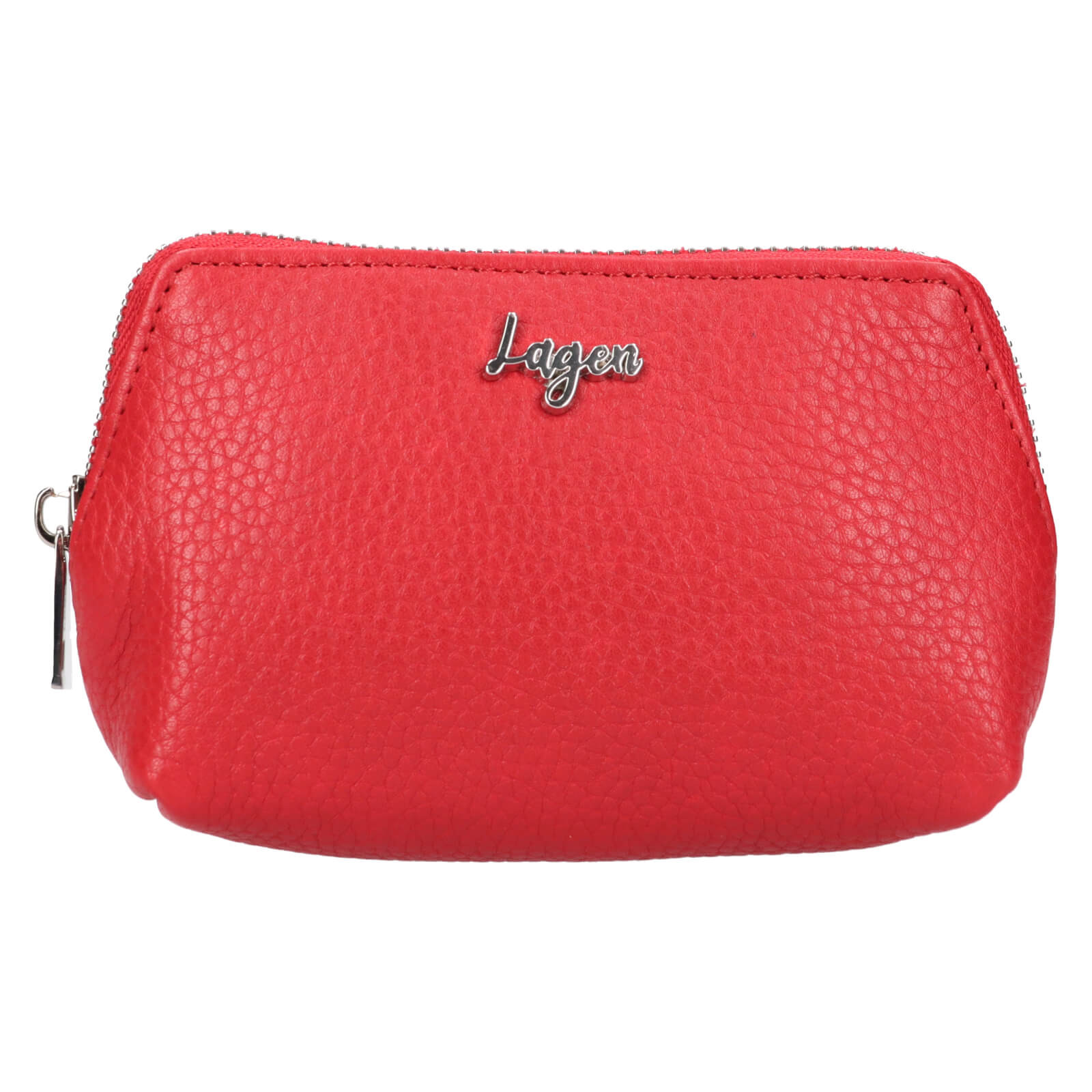Dámská kožená peněženka s klíčenkou Leaura Laura - červená