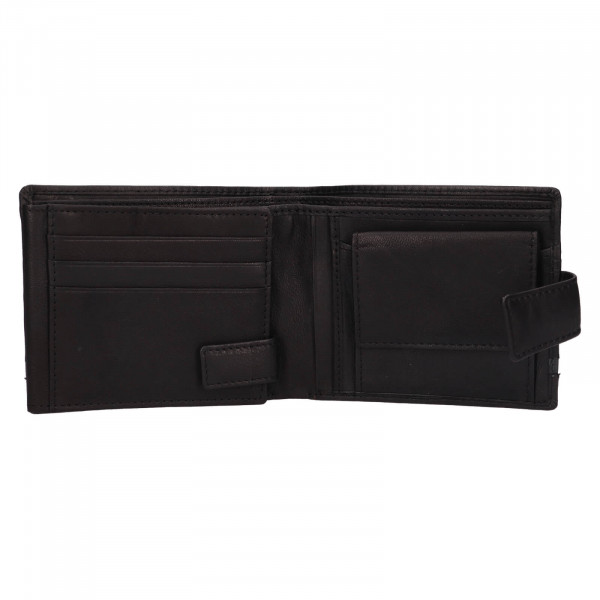 Pánská kožená peněženka Lagen Broek - černá