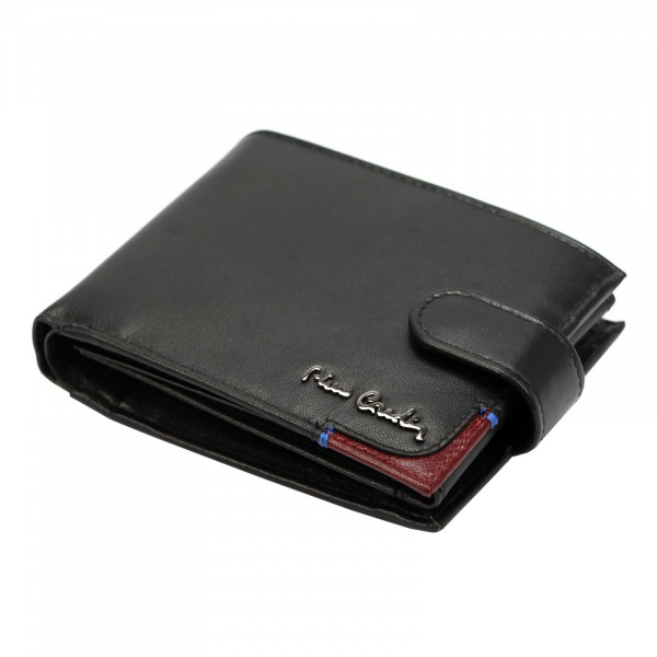 Pánská kožená peněženka Pierre Cardin Karlito - černo-červená