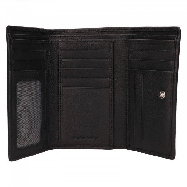 Malá dámská kožená peněženka Lagen Annika - černá