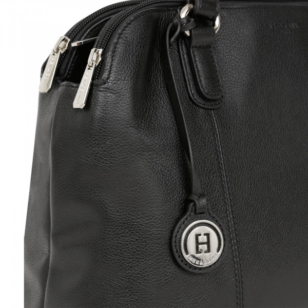 Dámská kožená kabelka Hexagona Brita - černá