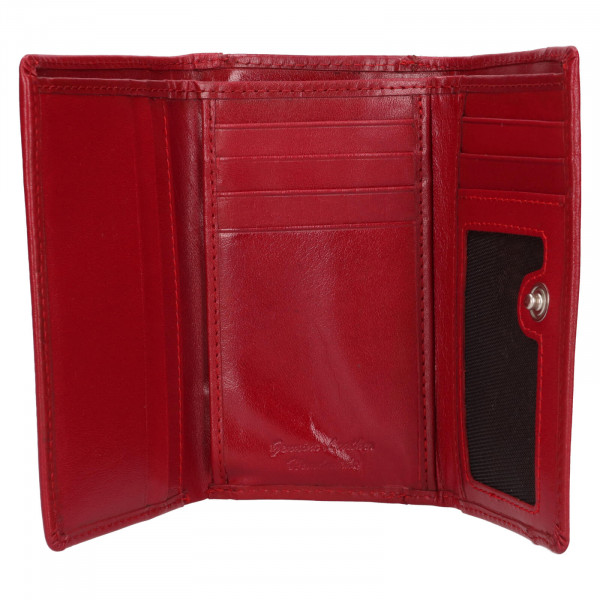 Dámská kožená peněženka Lagen Bontia - červená