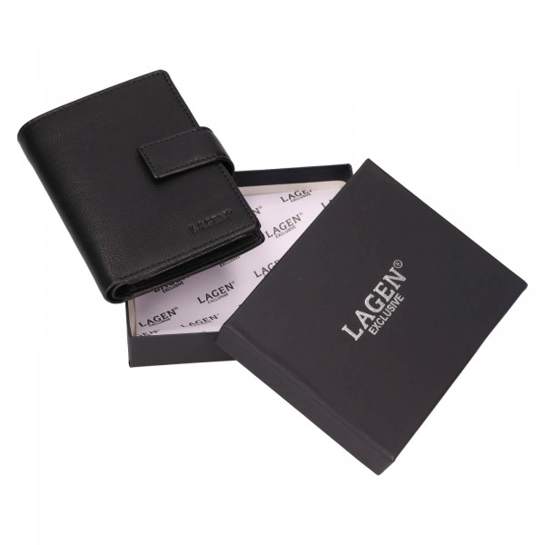 Pánská kožená peněženka Lagen Göte - černá