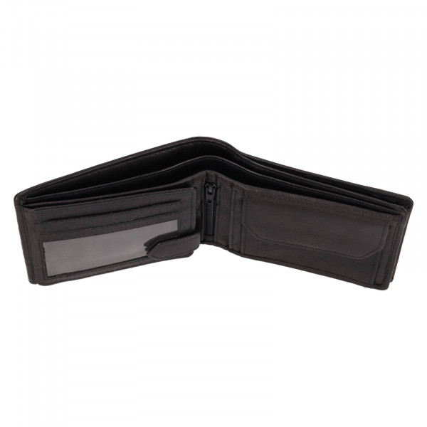 Pánská kožená peněženka Lagen Alexej - černá