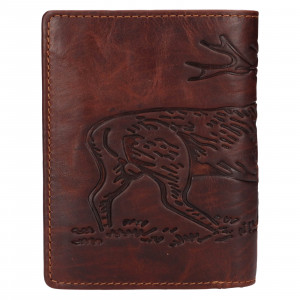 Pánská kožená peněženka Lagen Rikard - hnědá