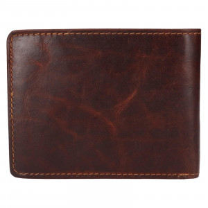 Pánská kožená peněženka Lagen Majvor - hnědá