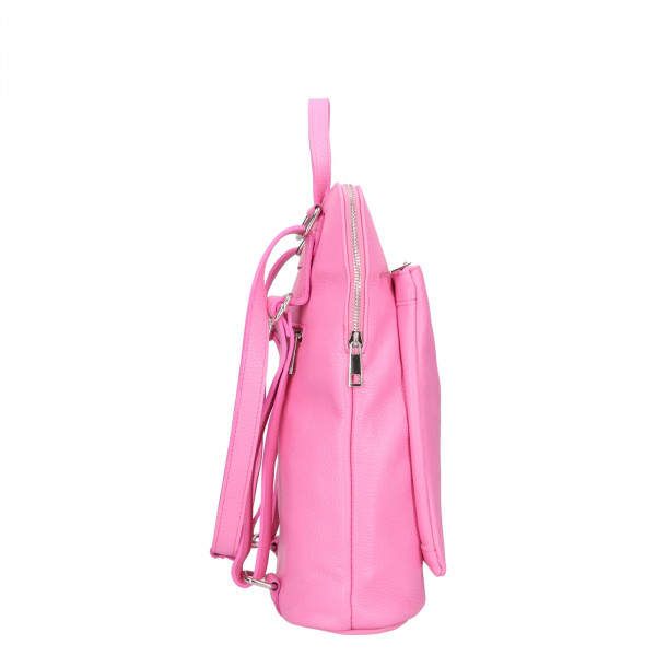 Dámská kožená batůžko-kabelka Italia Ella - růžová