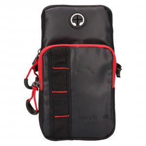 Kožená taška na mobil a doklady Mustang Diley - černá