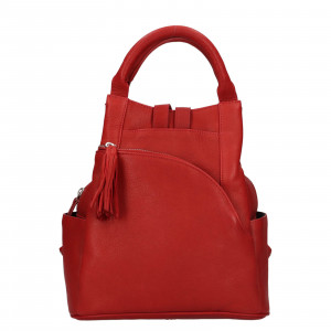 Dámský kožený vintage batoh Trend Diana - červená