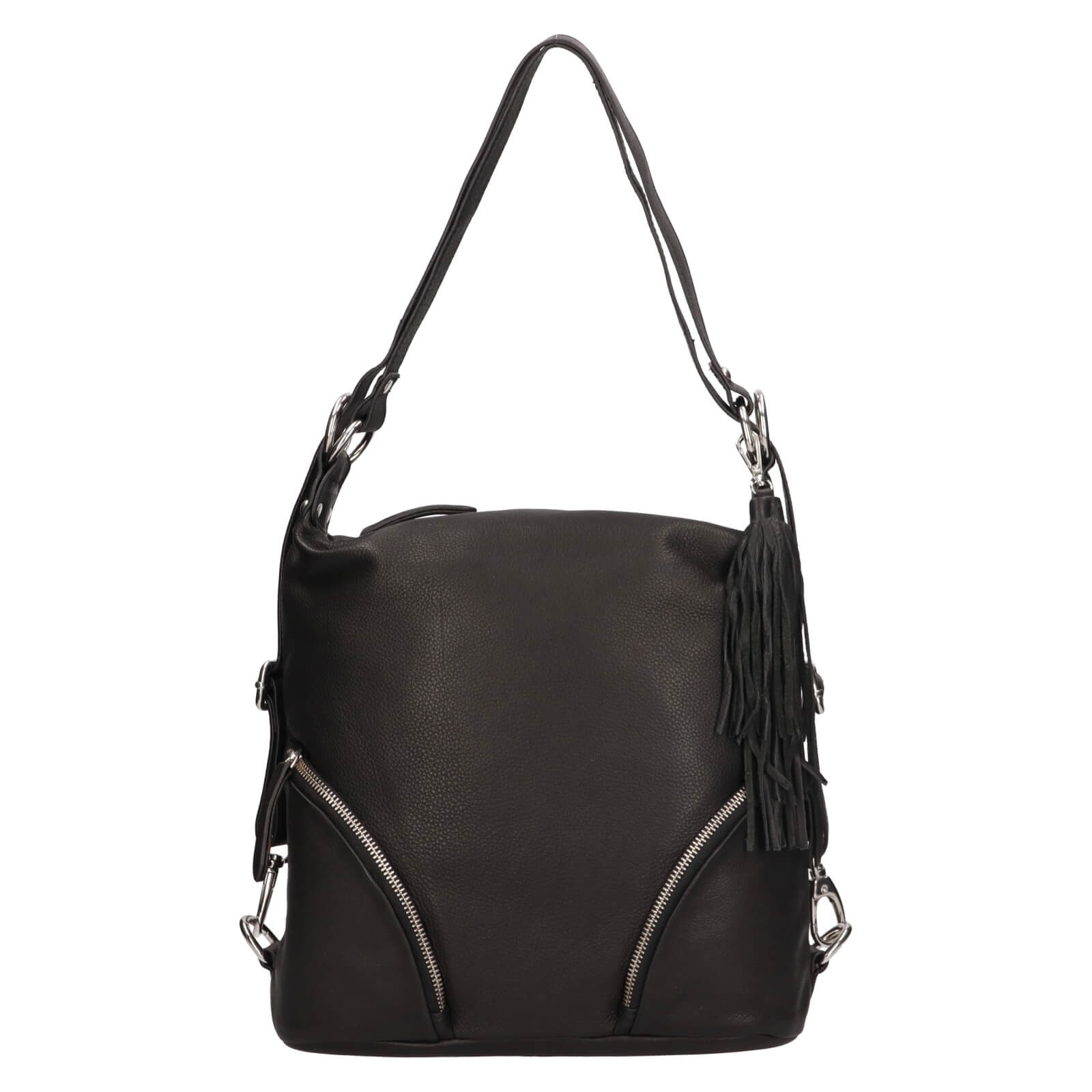 Dámská kožená batůžko-kabelka Trend Ariana - černá