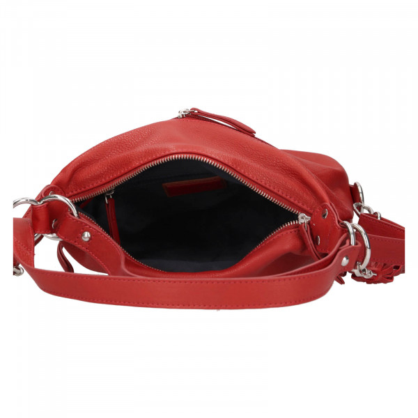 Dámská kožená batůžko-kabelka Trend Ariana - červená