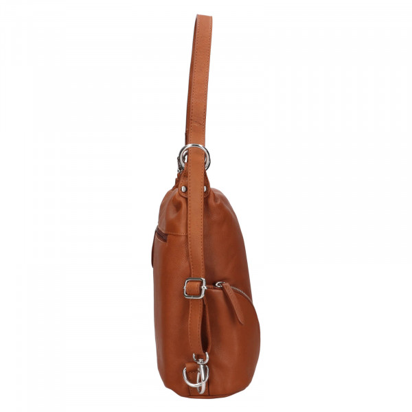 Dámská kožená batůžko-kabelka Trend Ariana - koňak