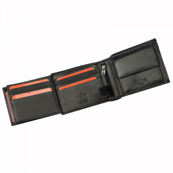 Pánská kožená peněženka Pierre Cardin Dimen - černá