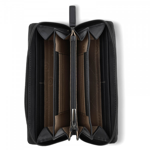 Dámská kožená peněženka Bugatti Tacco - černá