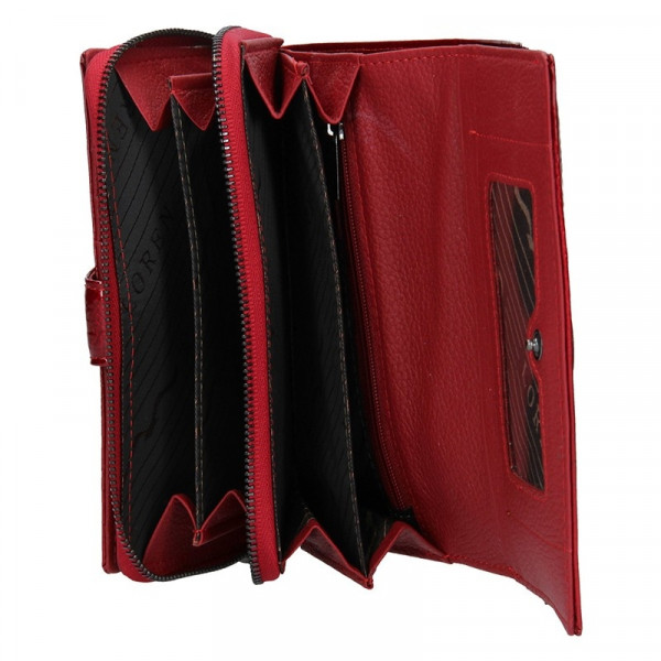 Dámská kožená peněženka Loren Sigma - červená