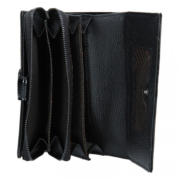 Dámská kožená peněženka Loren Sigma - černá