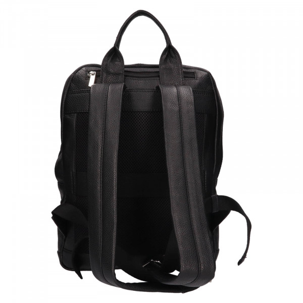 Pánský kožený batoh Lagen Renno - černá