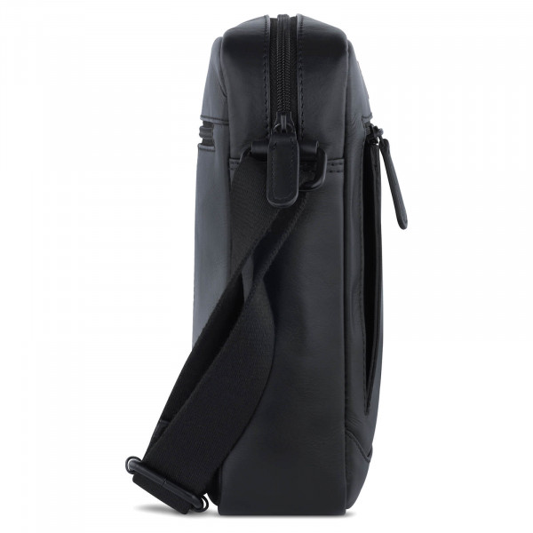 Pánská kožená taška přes rameno Bugatti Zaune - černá
