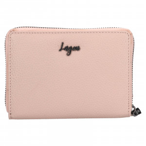 Dámská kožená peněženka Lagen Apolen - růžová