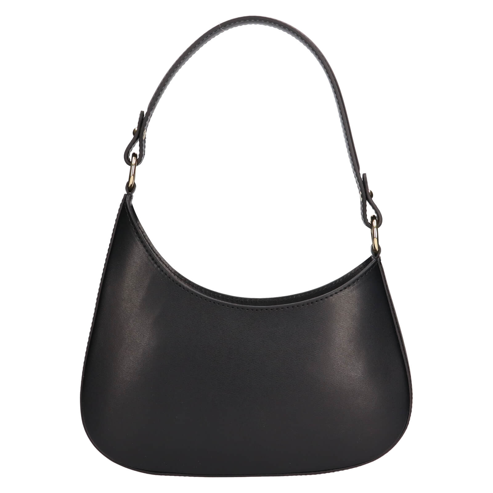 Menší dámská kožená kabelka Italia Renata - černá