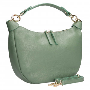 Dámská kožená kabelka Italia Enet - zelená