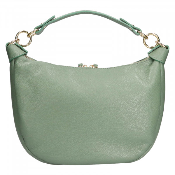 Dámská kožená kabelka Italia Enet - zelená