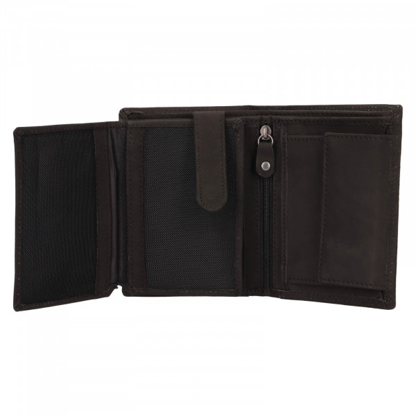 Pánská kožená peněženka Mustang Rolley - černá