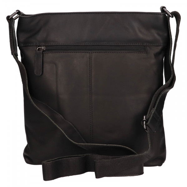 Pánská kožená taška přes rameno Greenwood Sebastian - černá