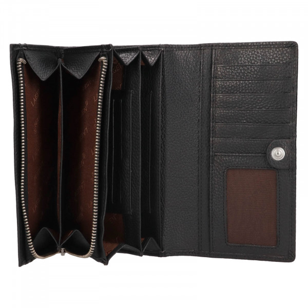 Dámská kožená peněženka Lagen Manon - černá