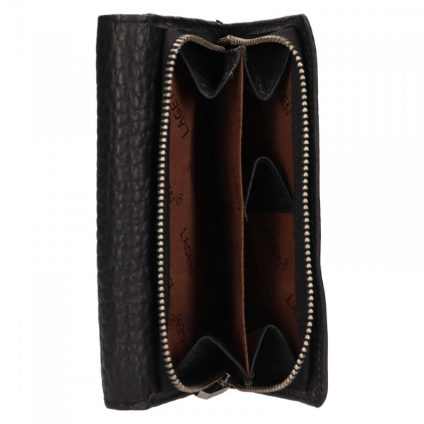Malá dámská kožená peněženka Lagen Lorraine - černá