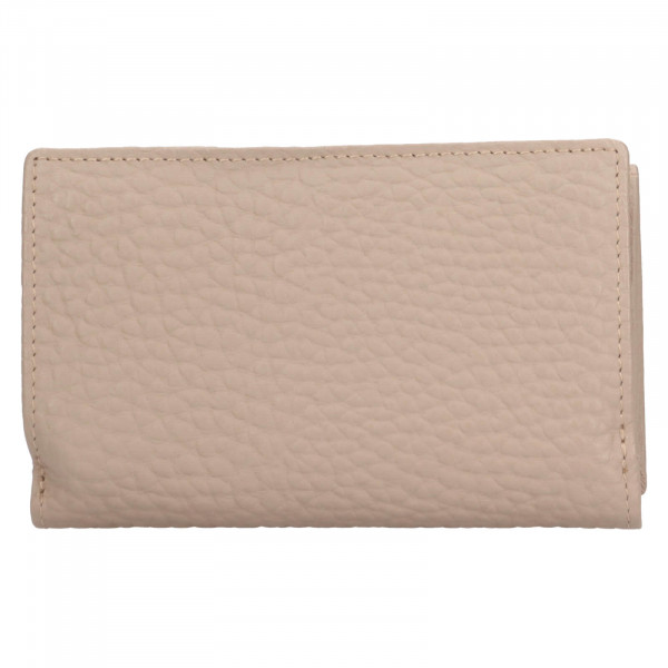 Malá dámská kožená peněženka Lagen Lorraine - béžovo-šedá